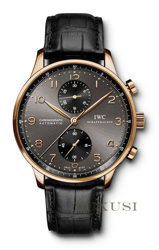 IWC سعر IW371482 Portuguese Chronograph Red Gold Watch 371482
