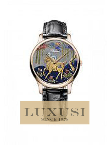 CHOPARD pres L.U.C ELEGANCE 161902-5060 L.U.C XP Urushi 18-carat rose gold