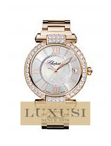 CHOPARD verð IMPERIALE HOUR-MINUTE 384241-5004 IMPERIALE 40 MM WATCH 18-CARAT ROSE GOLD, AMETHYSTS AND DIAMONDS