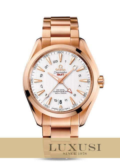 OMEGA 23150432202001 Pris Seamaster Aqua Terra 150 M GMT 231.50.43.22.02.001