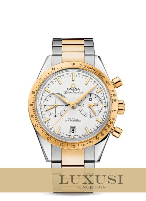 Omega 33120425102001 pres omega speedmaster speedmaster 57 omega co axial chronograph 41 5mm