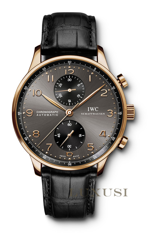 IWC verð IW371482 Portuguese Chronograph Red Gold Watch 371482